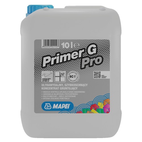 Koncentrat gruntujący do podłoży o zróżnicowanej chłonności Mapei Primer G Pro opak. 10 kg.jpg