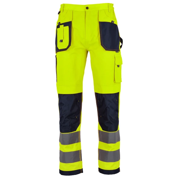 Spodnie robocze do pasa Stalco Basic Neon Line żółty.jpg