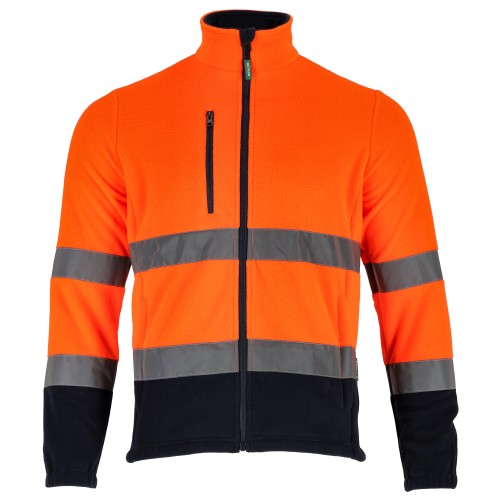 Bluza polarowa Stalco Basic Neon Line kolor pomarańczowy.jpg