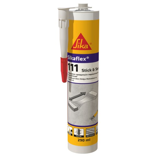 Elastyczny klej i materiał uszczelniający Sikaflex-111 Stick & Seal opak. 290 ml.jpg