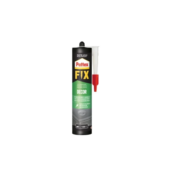 Profesjonalny klej montażowy do wnętrz Pattex Fix Decor opak. 380 g.jpg