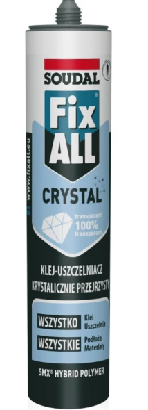 Klej-uszczelniacz przejrzysty Soudal Fix All Crystal opak. 290 ml.jpg