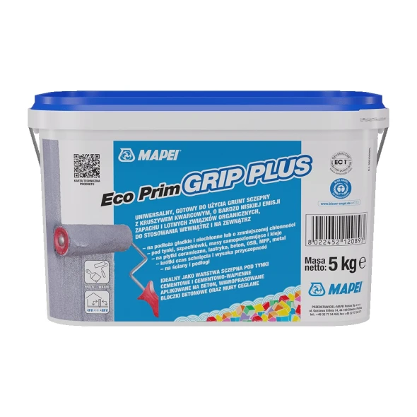 Grunt sczepny z kruszywem kwarcowym Mapei Eco Prim Grip Plus 2.jpg
