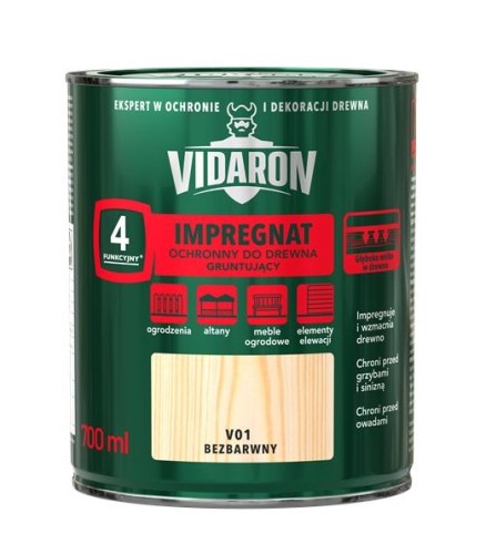 Impregnat ochronno-dekoracyjny powłokotwórczy Vidaron opak. 0,7 l bezbarwny.jpg