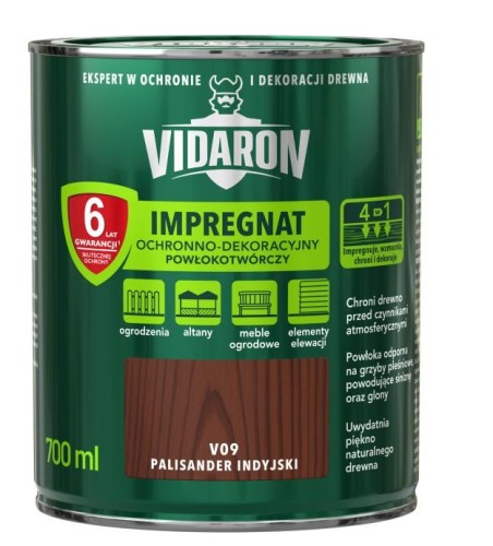 Impregnat ochronno-dekoracyjny powłokotwórczy Vidaron opak. 0,7 l palisander indyjski.jpg