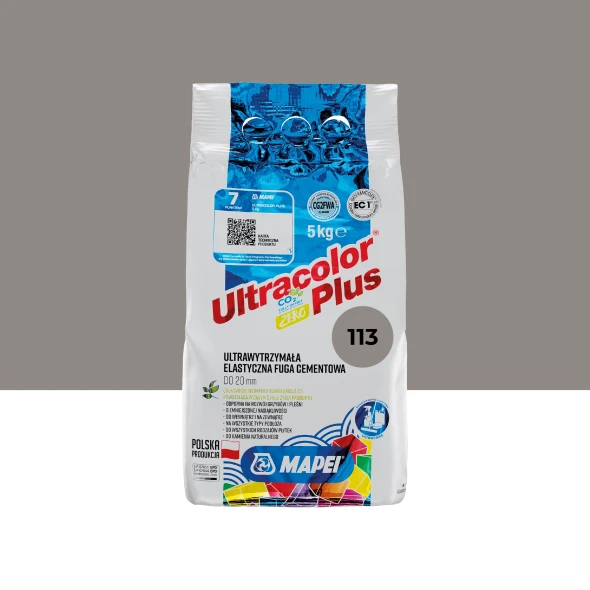 Fuga elastyczna Mapei Ultracolor Plus 113 opak. 5 kg szary.jpg