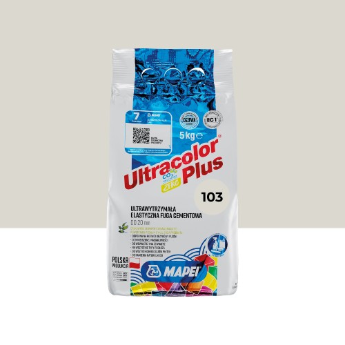 Fuga elastyczna Mapei Ultracolor Plus 103 opak. 5 kg księżycowy biały.jpg