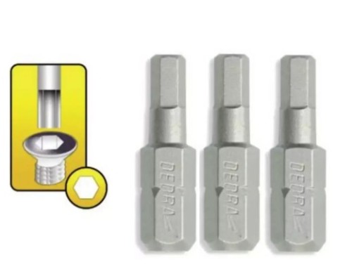Końcówki wkrętakowe Dedra Hex H 6x25 mm opak. 3 szt..jpg