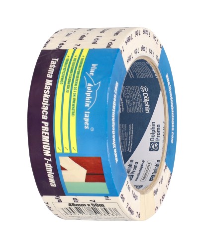 Taśma maskująca papierowa 7 dni Blue Dolphin 48 mm x 50 m.jpg