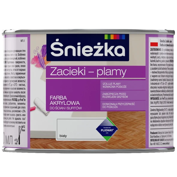 Farba Śnieżka Zacieki Plamy 0,4 l biała.jpg