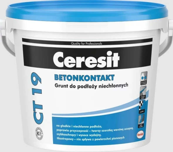 Grunt do podłoży trudnych Ceresit CT 19 Superkontakt opak. 5 l.jpg