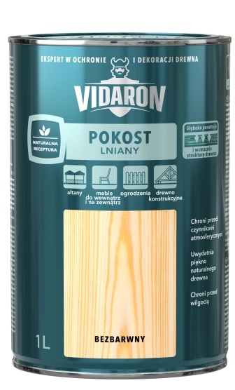 Pokost lniany Vidaron opak. 1 l bezbarwny.jpg