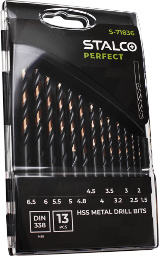 Zestaw wierteł do metalu Stalco Perfect HSS opak. 13 elem..jpg