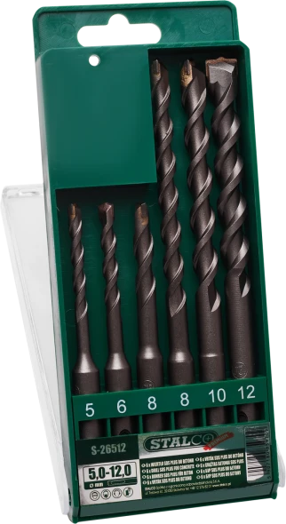 Zestaw wierteł do betonu Stalco SDS Plus 5-12 mm opak. 6 elem..jpg