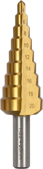 Wiertło do metalu stopniowe Stalco Perfect HSS TiN 4-20 mm skok 1 mm.jpg