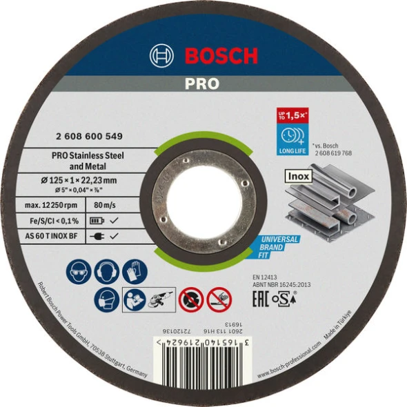 Tarcza tnąca uniwersalna Bosch Rapido 125x1,0 mm.jpg