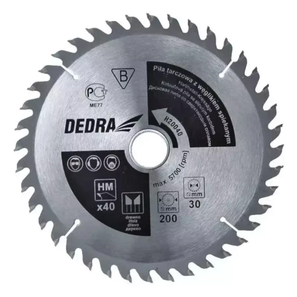 Tarcza tnąca pilarska Dedra 24 zęby 160x20 mm.jpg