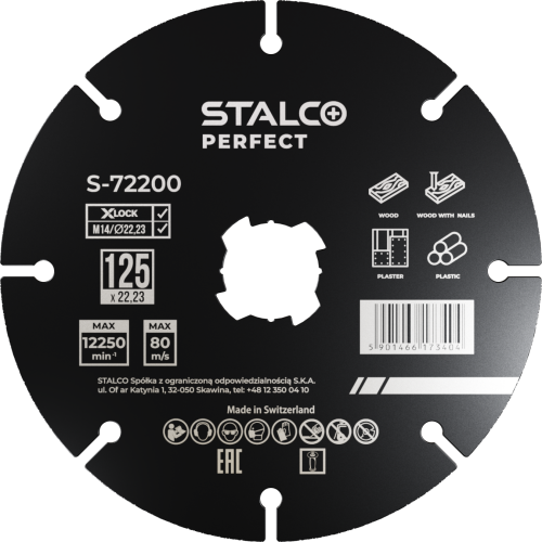 Tarcza tnąca z węglików spiekanych Stalco Perfect X-LOCK 125 mm.jpg