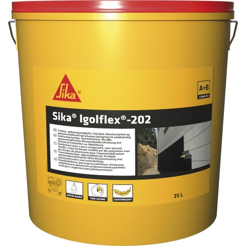 Dwuskładnikowa grubowarstwowa hydroizolacja bitumiczna Sika Igolflex-202 opak. 25 l.jpg