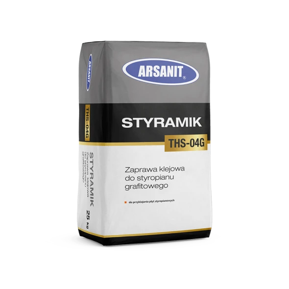 Zaprawa klejowa do styropianu grafitowego Arsanit Styramik THS-04G opak. 25 kg.png