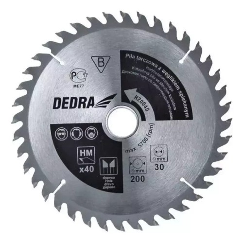 Tarcza tnąca pilarska Dedra 24 zęby 160x20 mm.jpg