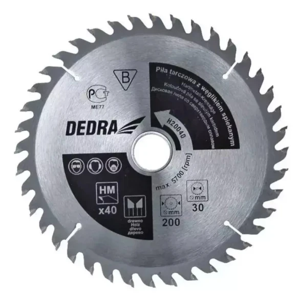 Tarcza tnąca pilarska Dedra 24 zęby 160x20 mm.jpg
