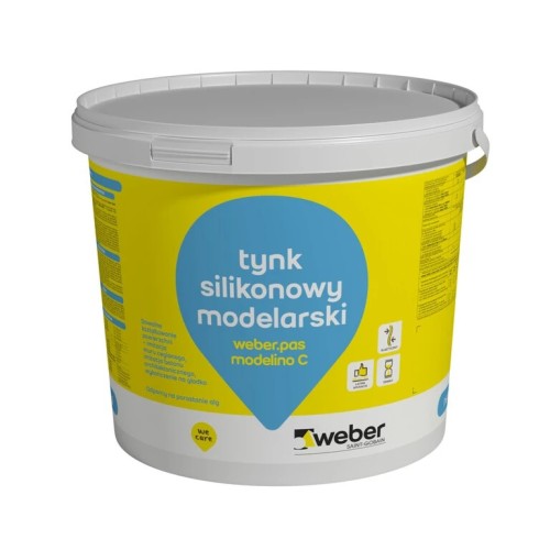 Modelarski tynk silikonowy Weber.pas. modelino C kolor BC03 (RAL7016) 25 kg.jpg