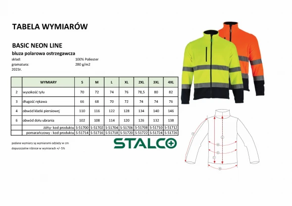 Bluza polarowa Stalco Basic Neon Line.jpg
