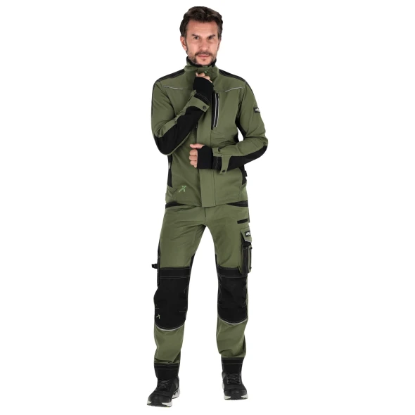 Bluza robocza Stalco Perfect Stretch Line oliwkowy (4).jpg