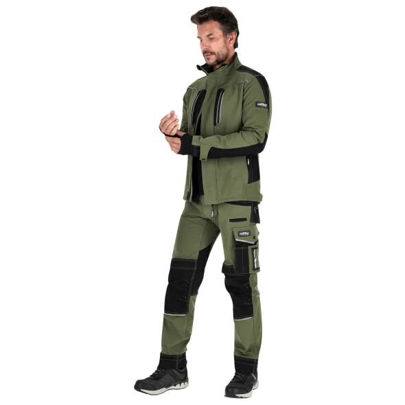 Bluza robocza Stalco Perfect Stretch Line oliwkowy (8).jpg