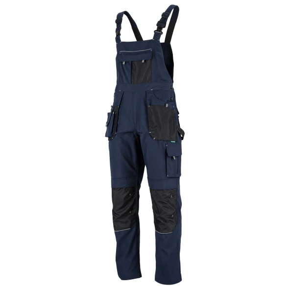 Spodnie robocze ogrodniczki Stalco Basic Line granatowy (1).jpg