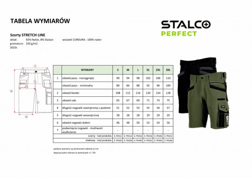 Szorty robocze Stalco Perfect Stretch Line.jpg