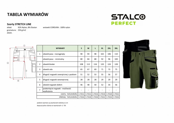 Szorty robocze Stalco Perfect Stretch Line.jpg