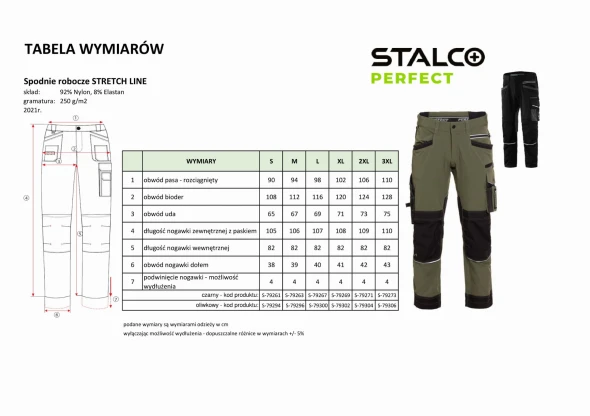 Spodnie robocze do pasa Stalco Perfect Stretch Line.jpg