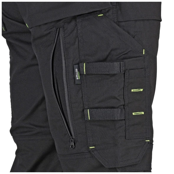 Spodnie robocze do pasa Stalco Perfect Canvas czarny (9).jpg