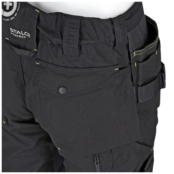 Spodnie robocze do pasa Stalco Perfect Canvas czarny (3).jpg