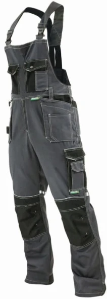 Spodnie robocze ogrodniczki Stalco Allround Line szary (1).jpg