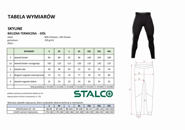 Kalesony termoaktywne Stalco Skyline męskie czarny (1).jpg