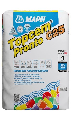 Cementowy podkład podłogowy Mapei Topcem Pronto C 25 opak. 25 kg.jpg