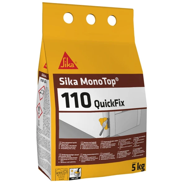 Szybkowiążąca zaprawa montażowa Sika Monotop-110 Quickfix opak. 5 kg.jpg