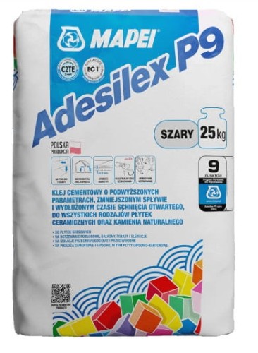 Uniwersalna zaprawa klejowa elastyczna do płytek Mapei Adesilex P9 opak. 25 kg szara.jpg
