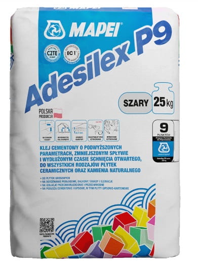 Uniwersalna zaprawa klejowa elastyczna do płytek Mapei Adesilex P9 opak. 25 kg szara.jpg