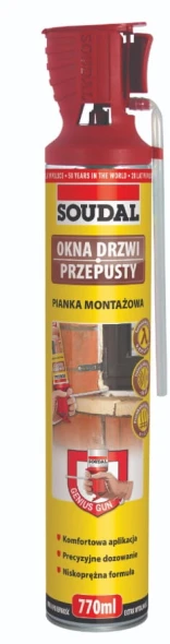 Piana wężykowa Soudal Okna Drzwi Przepusty opak. 750 ml.jpg